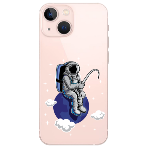 Apple iPhone 13 Fishing space Transparent Silicone TPU Θήκη