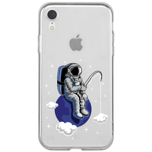 Apple iPhone Xr Fishing space Transparent Silicone TPU Θήκη