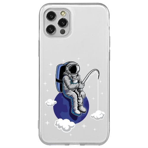 Apple iPhone 12 Pro Fishing space Transparent Silicone TPU Θήκη