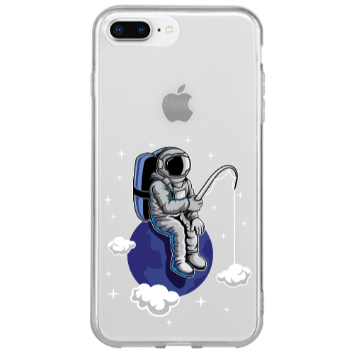 Apple iPhone 7 Plus Fishing space Transparent Silicone TPU Θήκη