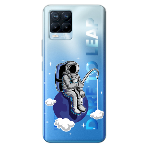 Realme 8 Pro Fishing space Transparent Silicone TPU Θήκη