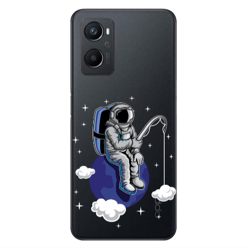 Oppo A 96 Fishing space Transparent Silicone TPU Θήκη