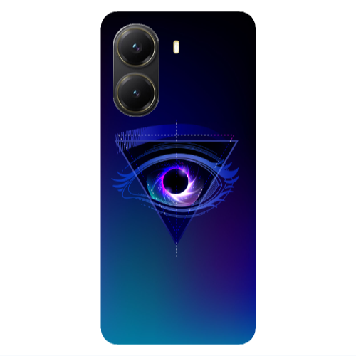 Xiaomi Poco X7 Pro Triangular blue eye Transparent Silicone TPU Θήκη