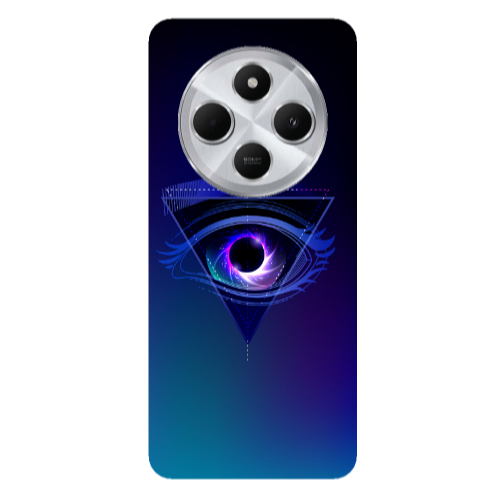 Xiaomi Redmi 14c Triangular blue eye Transparent Silicone TPU Θήκη