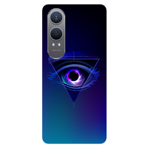 Oneplus Nord Ce 4 lite Triangular blue eye Transparent Silicone TPU Θήκη