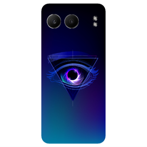 Oneplus Nord 4 Triangular blue eye Transparent Silicone TPU Θήκη