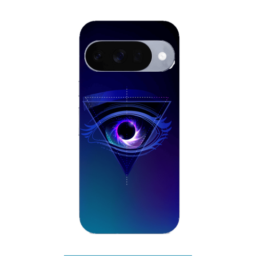 Google Pixel 10 Triangular blue eye Transparent Silicone TPU Θήκη