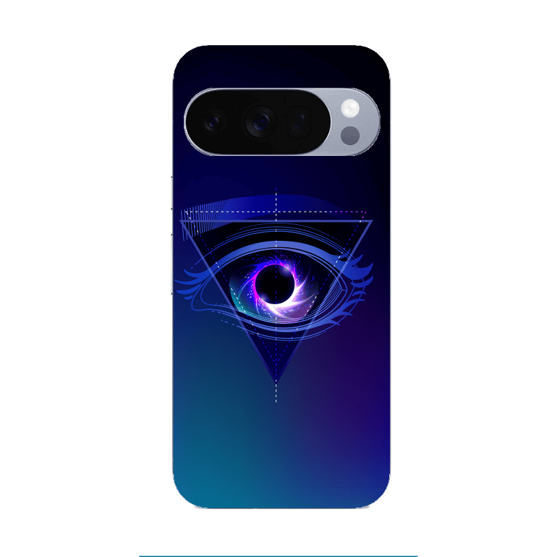 Google Pixel 10 Pro XL Triangular blue eye Transparent Silicone TPU Θήκη
