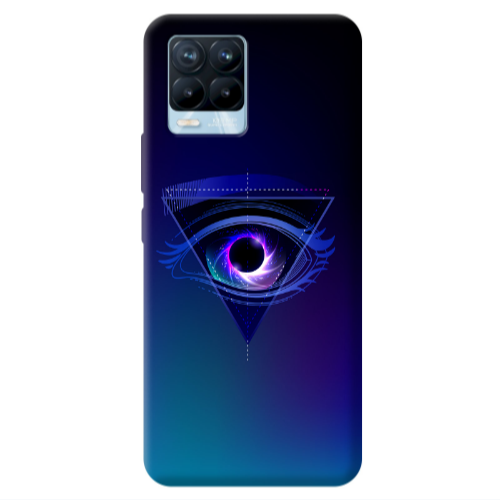 Realme 8 Pro Triangular blue eye Transparent Silicone TPU Θήκη