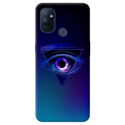 Oneplus Nord 100 Triangular blue eye Transparent Silicone TPU Θήκη