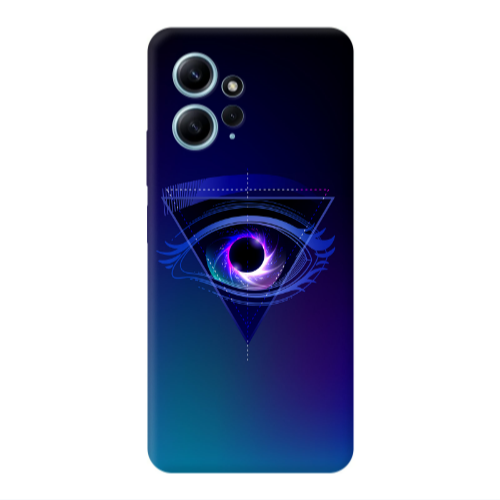 Xiaomi Redmi Note 12 4G Triangular blue eye Transparent Silicone TPU Θήκη
