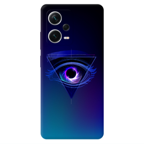 Xiaomi Redmi Note 12 5G Triangular blue eye Transparent Silicone TPU Θήκη
