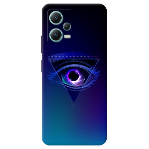 Xiaomi Redmi Note 12 Pro Plus 5G Triangular blue eye Transparent Silicone TPU Θήκη