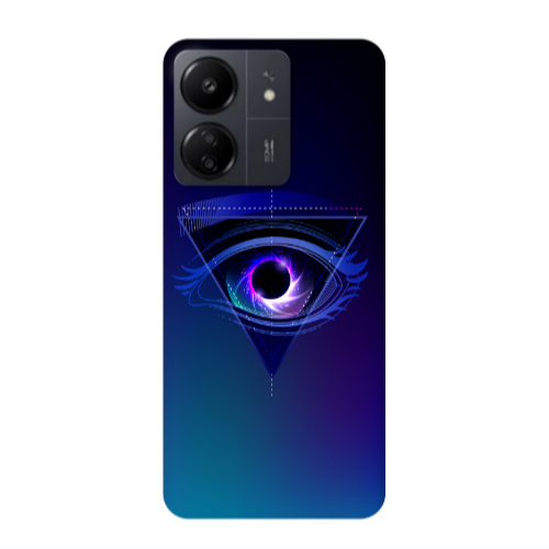 Xiaomi Redmi 13C Triangular blue eye Transparent Silicone TPU Θήκη
