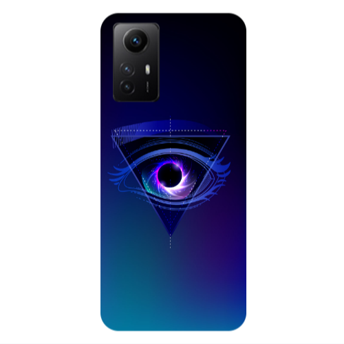 Xiaomi Redmi Note 12s Triangular blue eye Transparent Silicone TPU Θήκη