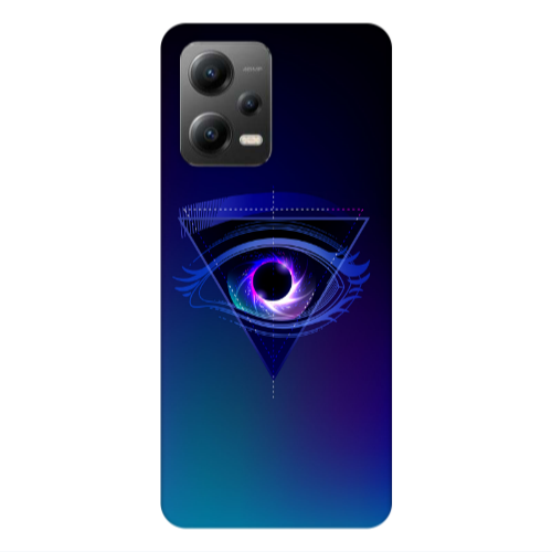 Xiaomi Poco X5 Triangular blue eye Transparent Silicone TPU Θήκη