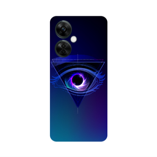 Oneplus Nord CE 3 Lite 5G Triangular blue eye Transparent Silicone TPU Θήκη