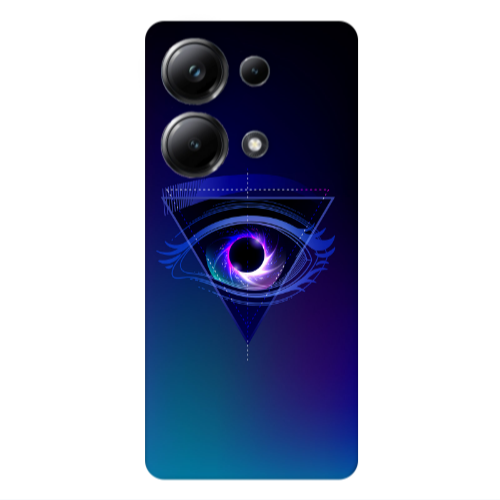 Xiaomi Poco M6 Pro 4G Triangular blue eye Transparent Silicone TPU Θήκη