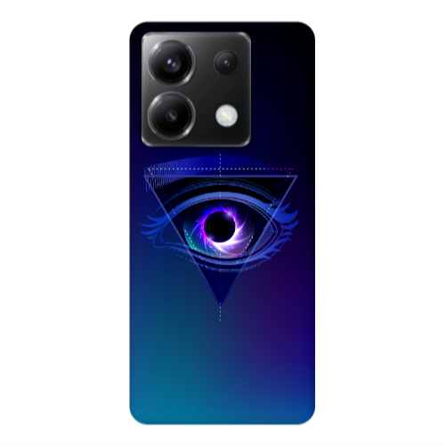Xiaomi Poco X6 5G Triangular blue eye Transparent Silicone TPU Θήκη