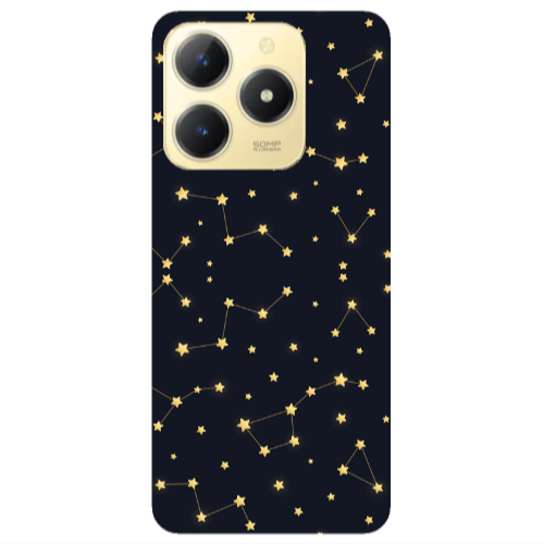 Realme C61 Kite Stars Transparent Silicone TPU Θήκη