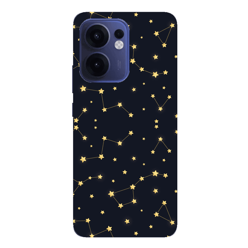 Oppo Reno13 FS Kite Stars Transparent Silicone TPU Θήκη