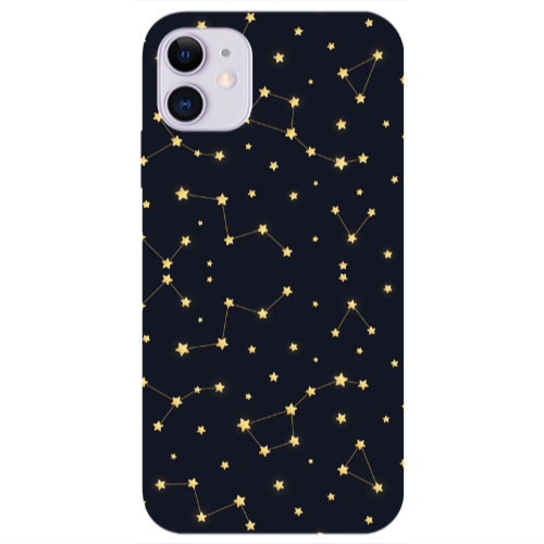 Apple iPhone 11  Kite Stars Transparent Silicone TPU Θήκη