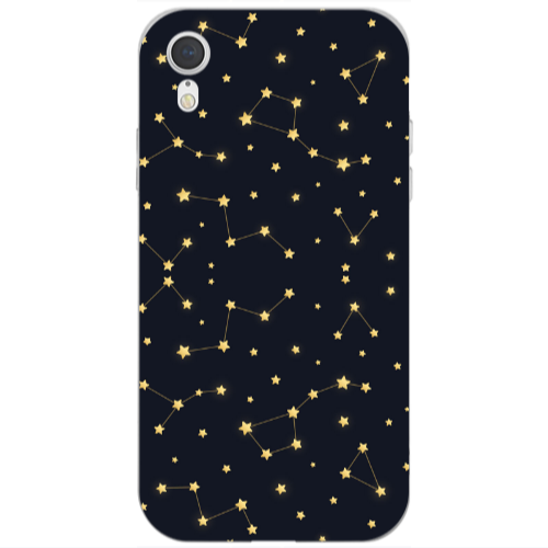 Apple iPhone Xr Kite Stars Transparent Silicone TPU Θήκη