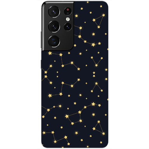 Samsung S21 Ultra Kite Stars Transparent Silicone TPU Θήκη