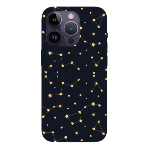 Apple iPhone 14 Pro Max Kite Stars Transparent Silicone TPU Θήκη