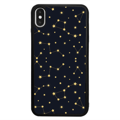 Apple iPhone Xs Max Kite Stars Black Glossy Θήκη