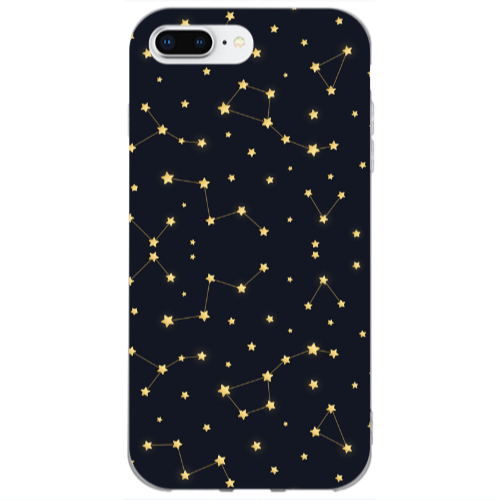 Apple iPhone 7 Plus Kite Stars Transparent Silicone TPU Θήκη