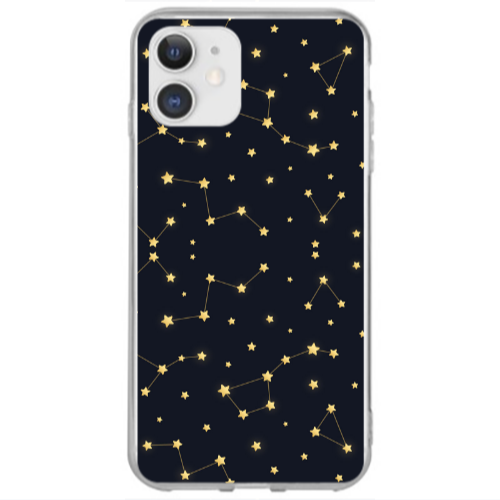 Apple iPhone 12 Mini Kite Stars Transparent Silicone TPU Θήκη