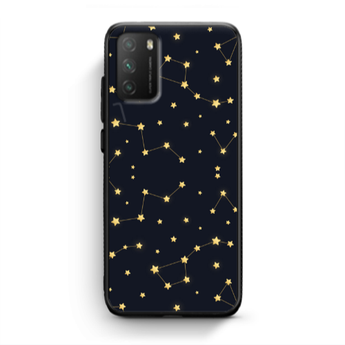 Xiaomi Poco M3 Kite Stars Black Glossy Θήκη