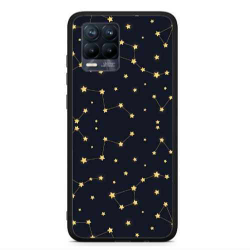 Realme 8  Kite Stars Black Glossy Θήκη