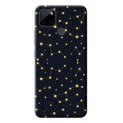 Realme C25Y Kite Stars Transparent Silicone TPU Θήκη