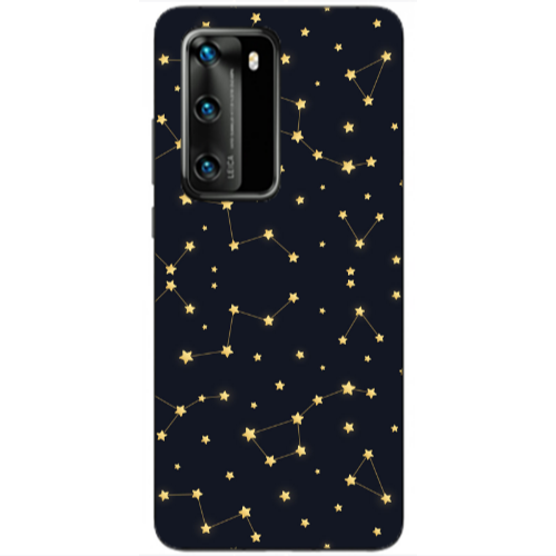 Huawei P40 Kite Stars Transparent Silicone TPU Θήκη