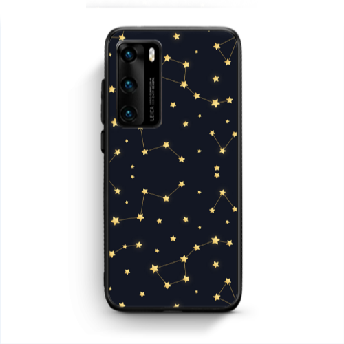 Huawei P40 Kite Stars Black Glossy Θήκη
