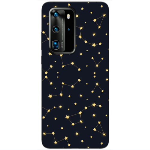 Huawei P40 Pro Kite Stars Transparent Silicone TPU Θήκη