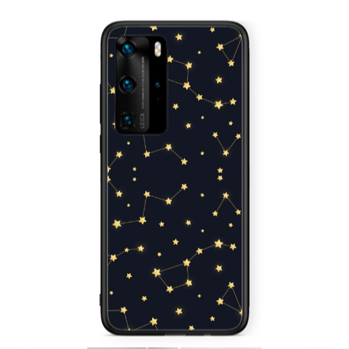 Huawei P40 Pro Kite Stars Black Glossy Θήκη