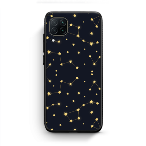Huawei P40 Lite Kite Stars Black Glossy Θήκη