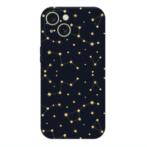 Apple iPhone 15 Kite Stars Transparent Silicone TPU Θήκη