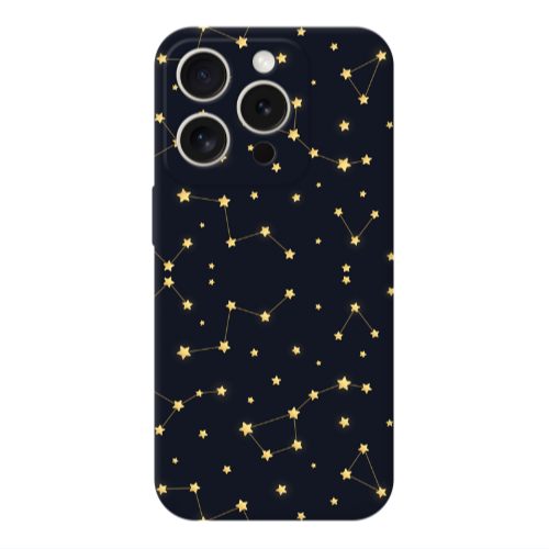 Apple iPhone 15 Pro Kite Stars Transparent Silicone TPU Θήκη