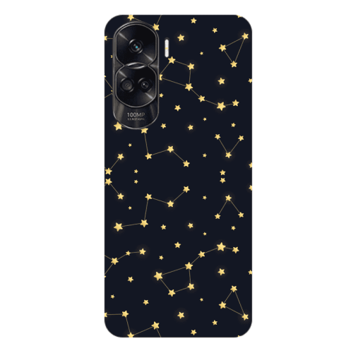Honor 90 Lite 5G Kite Stars Transparent Silicone TPU Θήκη