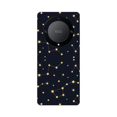 Honor Magic5 Lite 5G Kite Stars Transparent Silicone TPU Θήκη