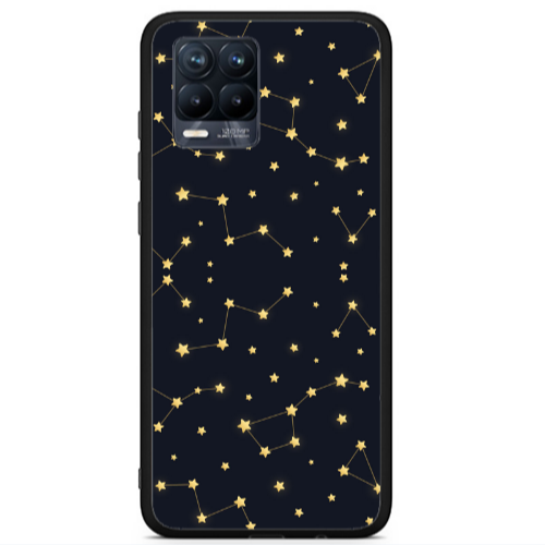 Realme 8 i Kite Stars Black Glossy Θήκη