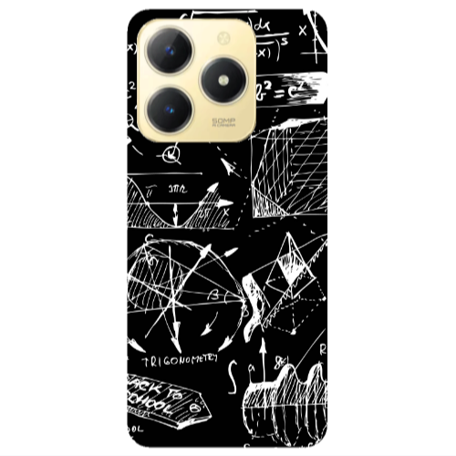 Realme C61 Trigonometry Transparent Silicone TPU Θήκη