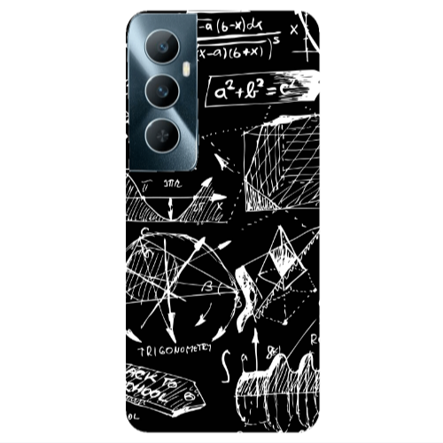 Realme C65 Trigonometry Transparent Silicone TPU Θήκη