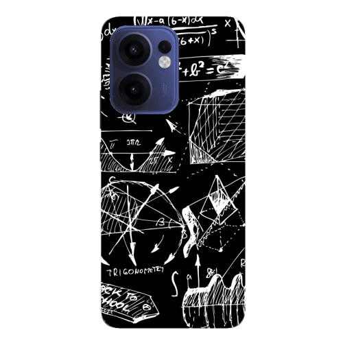 Oppo Reno13 FS Trigonometry Transparent Silicone TPU Θήκη