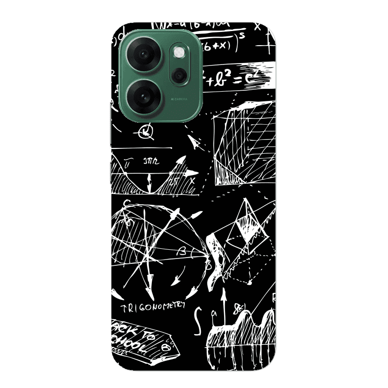 Oppo 14 F Trigonometry Transparent Silicone TPU Θήκη