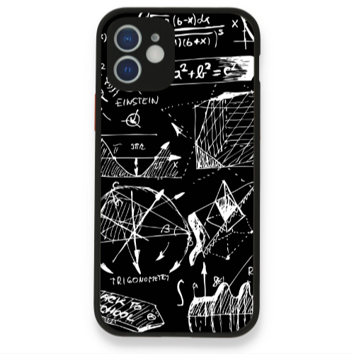 Apple iPhone 12 Trigonometry Black Glossy Θήκη